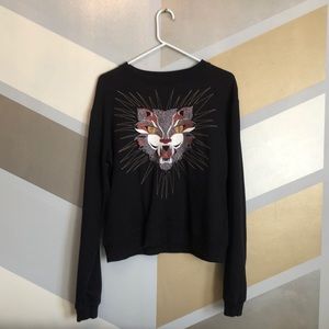 Cute Sparkly Cat Sweatshirt